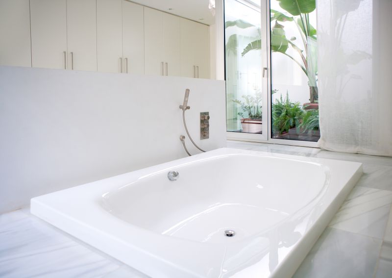 Refinished Tub in a Contemporary Bathroom